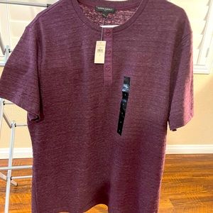 Banana Republic Men Shirt L size Dark Purple NWT